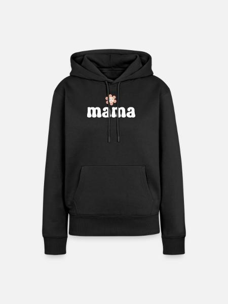 Mutter Mama - Frauen Premium Bio Hoodie - Schwarz