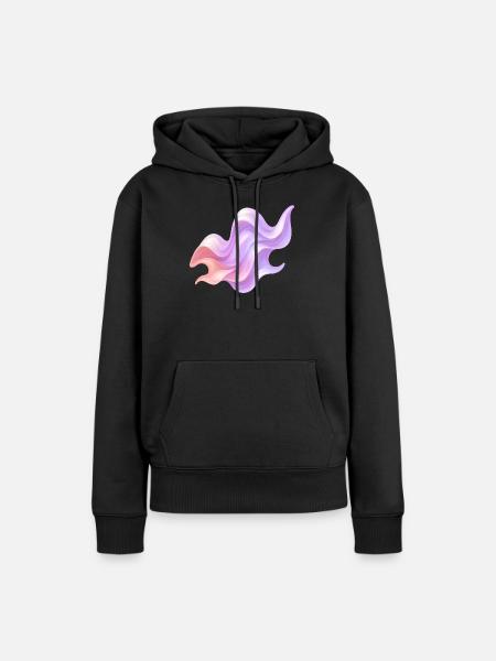 Liquid Waves - Frauen Premium Bio Hoodie - Schwarz