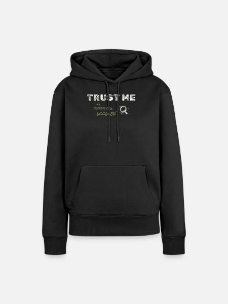 Know-it-all guy - Women’s Premium Organic Hoodie - black