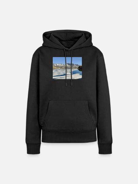 Der Bramant-See im Juni - Frauen Premium Bio Hoodie - Schwarz