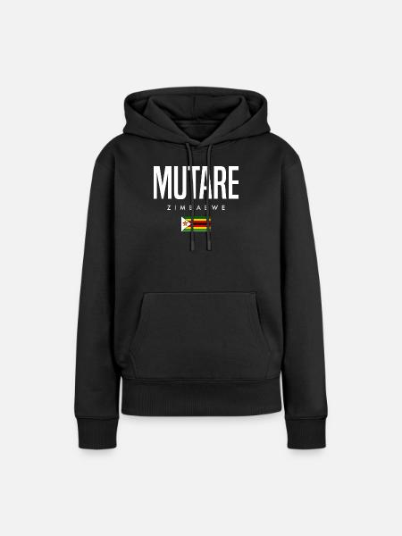 Mutare Simbabwe - Frauen Premium Bio Hoodie - Schwarz