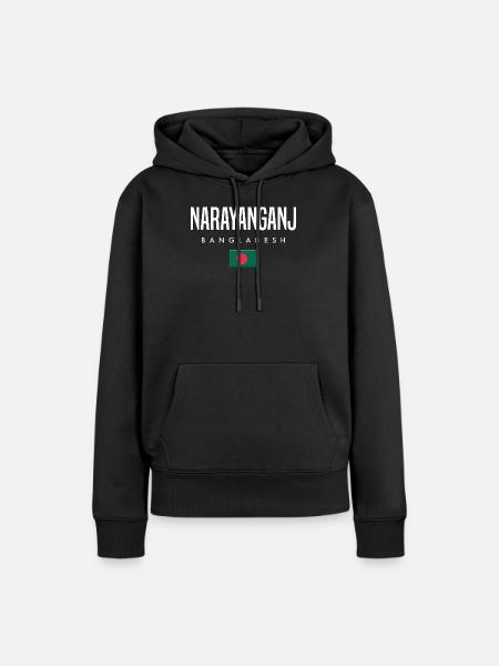Narayanganj Bangladesch - Frauen Premium Bio Hoodie - Schwarz