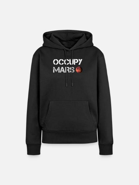 Occupy Mars (Space-X) - Frauen Premium Bio Hoodie - Schwarz
