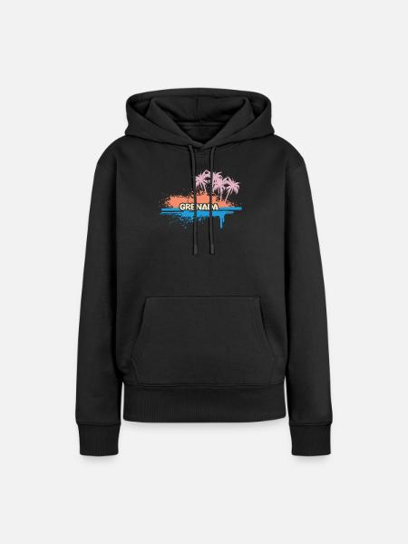 Geschenk für Grenada - Frauen Premium Bio Hoodie - Schwarz