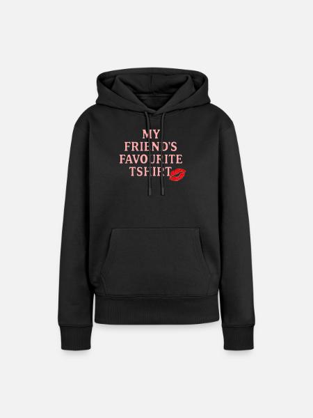 Persönliche Freundschaft T-Shirt - Frauen Premium Bio Hoodie - Schwarz