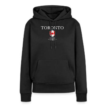 Toronto Kanada, Souvenir Toronto - Frauen Premium Bio Hoodie - Schwarz - Vorne - Julia (174cm)