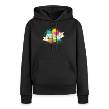 Artist Painter Graphic Art Tart Art - Frauen Premium Bio Hoodie - Schwarz - Vorne - Julia (174cm)