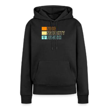 Hanukkah Chanukkah Hanukah - Frauen Premium Bio Hoodie - Schwarz - Vorne - Julia (174cm)