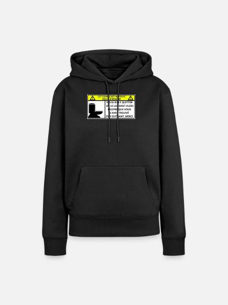 Raum - Frauen Premium Bio Hoodie - Schwarz