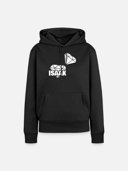 Kostbar Isaak - Frauen Premium Bio Hoodie - Schwarz