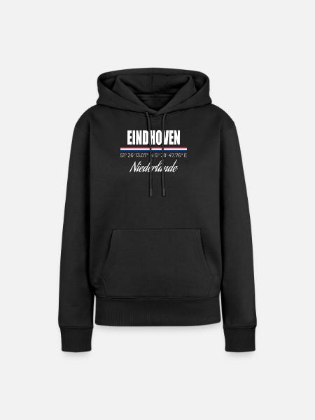 Eindhoven - Frauen Premium Bio Hoodie - Schwarz