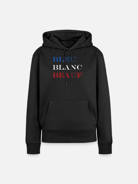 Rindfleisch - Frauen Premium Bio Hoodie - Schwarz