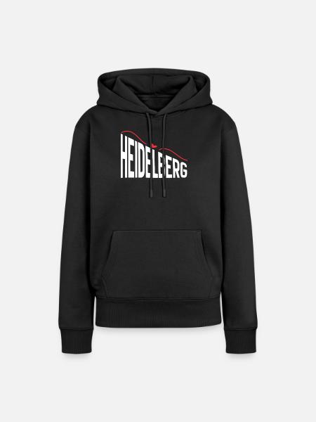 Heidelberg - Frauen Premium Bio Hoodie - Schwarz