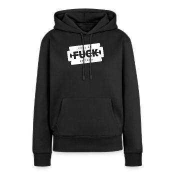 Cool wie F Rasierklinge - Frauen Premium Bio Hoodie - Schwarz - Vorne - Julia (174cm)