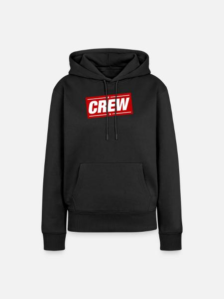 Crew Design - Frauen Premium Bio Hoodie - Schwarz