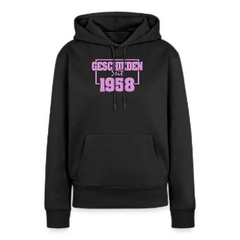 Ehe 1958 - Frauen Premium Bio Hoodie - Schwarz - Vorne - Julia (174cm)