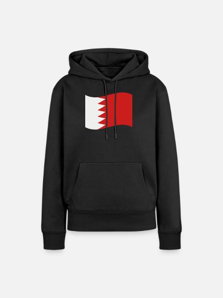 Bahrain-Flagge - Frauen Premium Bio Hoodie - Schwarz