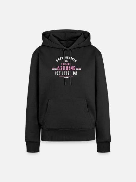 Friseur Azubine Ausbildung Lehre Friseurin Frisör - Frauen Premium Bio Hoodie - Schwarz