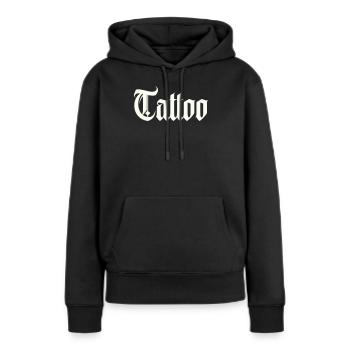 tattoo - Frauen Premium Bio Hoodie - Schwarz - Vorne - Julia (174cm)