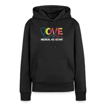 Medizin Mediziner MFA - Frauen Premium Bio Hoodie - Schwarz - Vorne - Julia (174cm)
