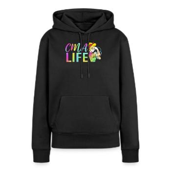 Medizin Mediziner MFA - Frauen Premium Bio Hoodie - Schwarz - Vorne - Julia (174cm)