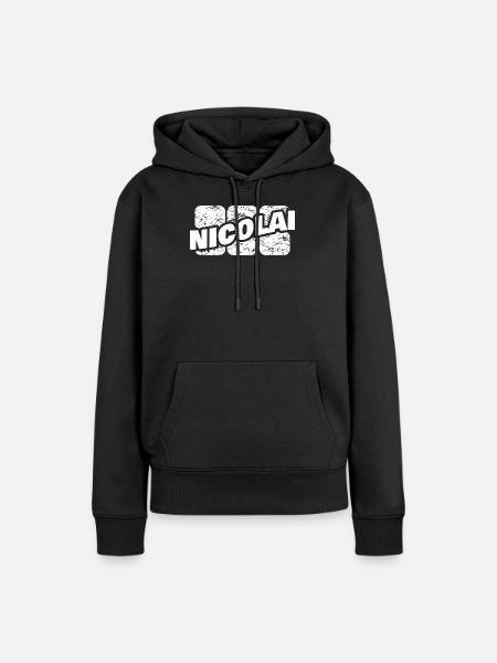 Geschenk für Nicolai - Frauen Premium Bio Hoodie - Schwarz
