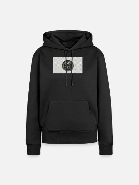 DU SIEHST - Frauen Premium Bio Hoodie - Schwarz