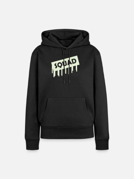 squad - Frauen Premium Bio Hoodie - Schwarz