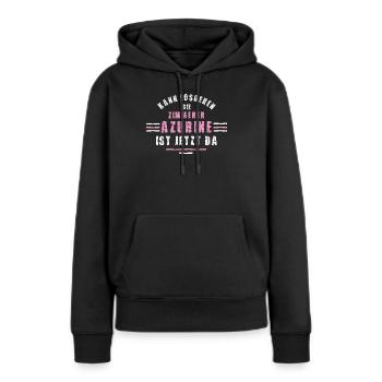 Zimmerer Azubine Ausbildung Lehre Zimmerin - Frauen Premium Bio Hoodie - Schwarz - Vorne - Julia (174cm)