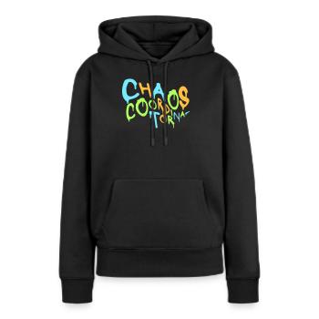 Chaos Coordinator Lustig Titel Eltern Lehrer Logo - Frauen Premium Bio Hoodie - Schwarz - Vorne - Julia (174cm)