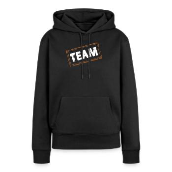 Team - Women’s Premium Organic Hoodie - black - Front - Julia (174cm)