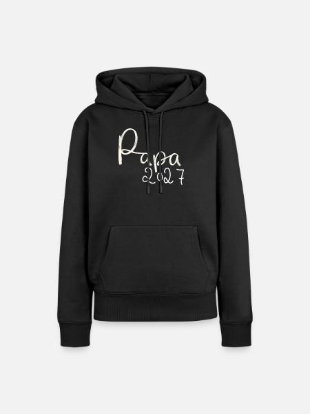 Papa 2027 - Frauen Premium Bio Hoodie - Schwarz