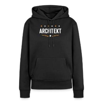 Architekt Beruf - Frauen Premium Bio Hoodie - Schwarz - Vorne - Julia (174cm)