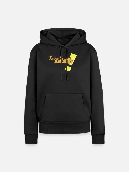 Andrey - Frauen Premium Bio Hoodie - Schwarz
