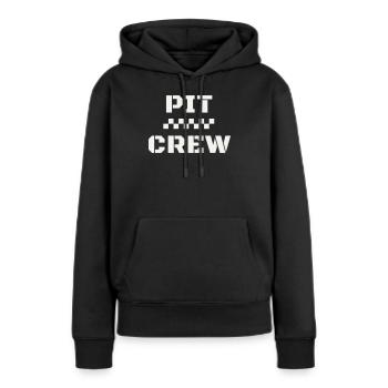 Équipe de course de Pit Crew Motorsport Course aux stands - Sweat à capuche Premium bio Femme - noir - Devant - Julia (174cm)