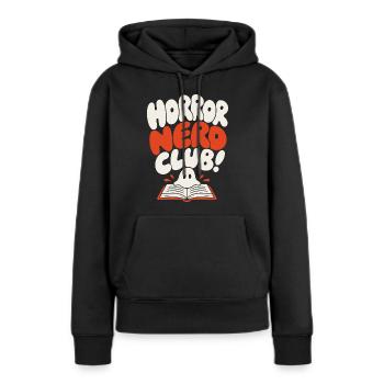 Club de nerds d’horreur Fantôme - Sweat à capuche Premium bio Femme - noir - Devant - Julia (174cm)