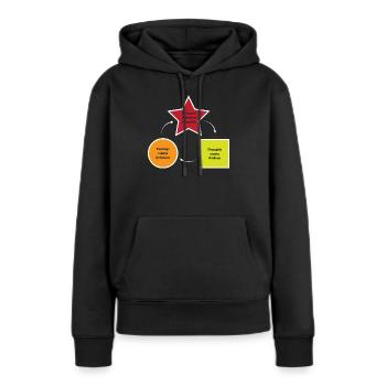 Verhaltenstherapie Therapie Verhalten - Frauen Premium Bio Hoodie - Schwarz - Vorne - Julia (174cm)