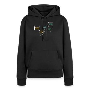 Chemielehrer Chemie Chemiker - Frauen Premium Bio Hoodie - Schwarz - Vorne - Julia (174cm)