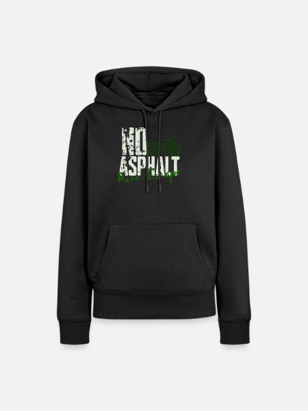 No Asphalt Pure Escape - Frauen Premium Bio Hoodie - Schwarz