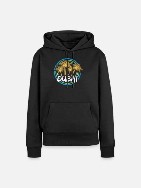 Ferien Dubai - Frauen Premium Bio Hoodie - Schwarz