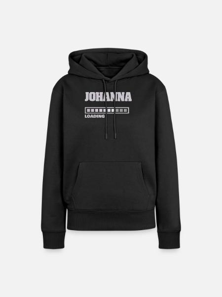 Geburt Johanna - Frauen Premium Bio Hoodie - Schwarz