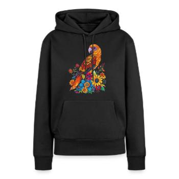 Magnificent Parrot - Women’s Premium Organic Hoodie - black - Front - Julia (174cm)