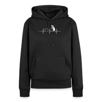 Murmeltiere Murmeltier - Frauen Premium Bio Hoodie - Schwarz - Vorne - Julia (174cm)