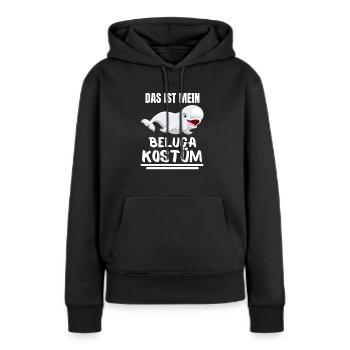 Beluga Wal Kostüm Ozean Tier Geschenk Beluga - Frauen Premium Bio Hoodie - Schwarz - Vorne - Julia (174cm)