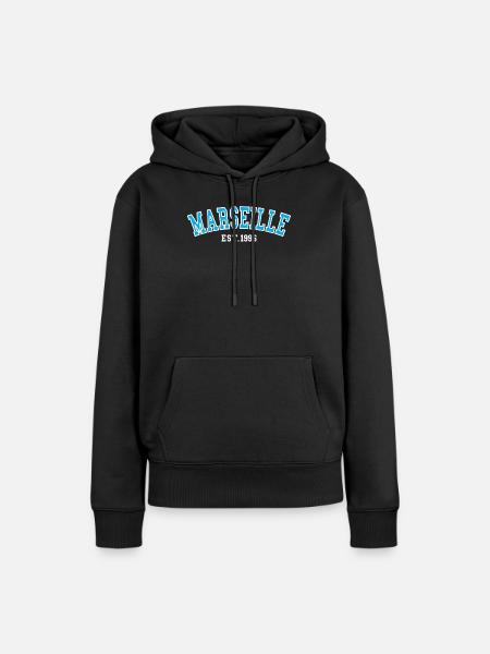 Marseille gegründet 1996 - Frauen Premium Bio Hoodie - Schwarz