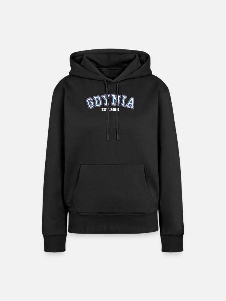 Gdynia gegründet 2006 - Frauen Premium Bio Hoodie - Schwarz