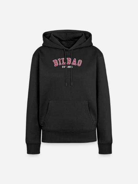Bilbao Est. 2005 - Frauen Premium Bio Hoodie - Schwarz
