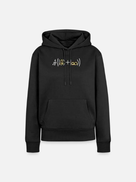 Katzenfreundliche Quantenmechanik - Frauen Premium Bio Hoodie - Schwarz