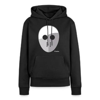 Masque Jason TS-oak - Sweat à capuche Premium bio Femme - noir - Devant - Julia (174cm)