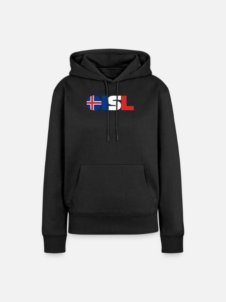 Islande - Sweat à capuche Premium bio Femme - noir